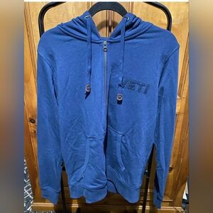 YETI Men's Blue Hoodie Sweater Size Small